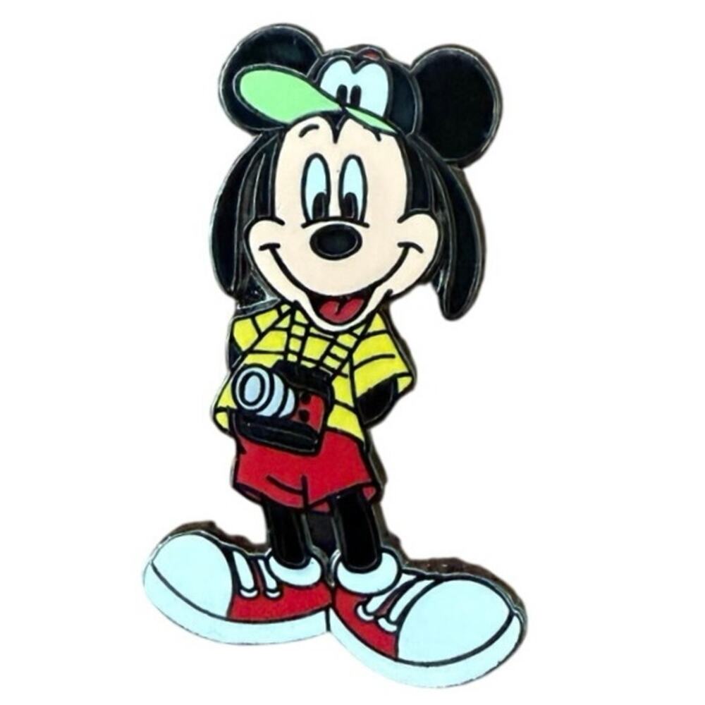 Disney Trading Pins  DLR - Tourist Mickey Mouse Silver Epoxy Production Sample